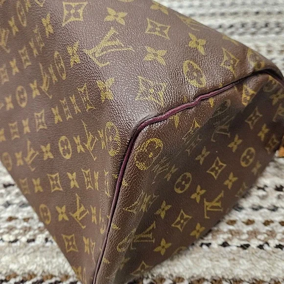 Authentic Rare 80s Louis Vuitton Speedy 40 Monogram With Lock & Key | Customized - Picture 12 of 14